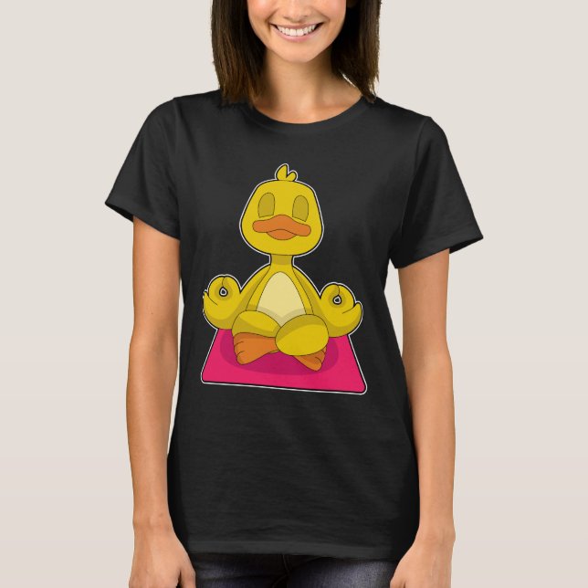 Duck Yoga Fitness Meditation T-Shirt (Front)