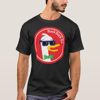 Duckduckgo Sunglasses Icon Logo Logo   T-Shirt