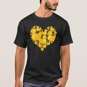 Duckies Rubber Duck Heart Duckie Quack Ducky Valen T-Shirt