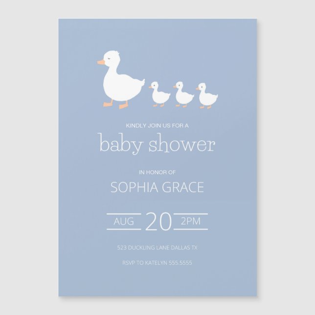 Duckling Baby Shower Invitation (Front)