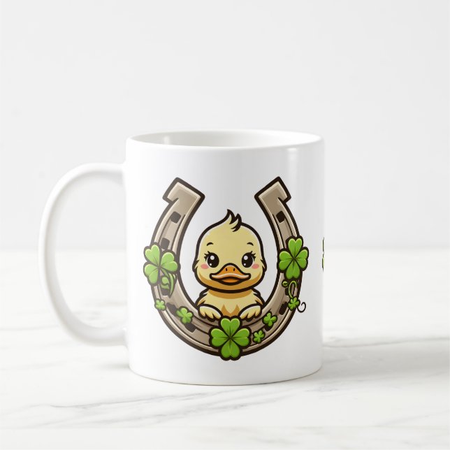 Duckling de dessin sur la Mug Celtic Horseshoe (Gauche)
