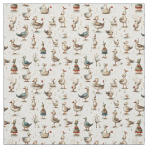 Duckling Delight: Whimsy Duck Fabric