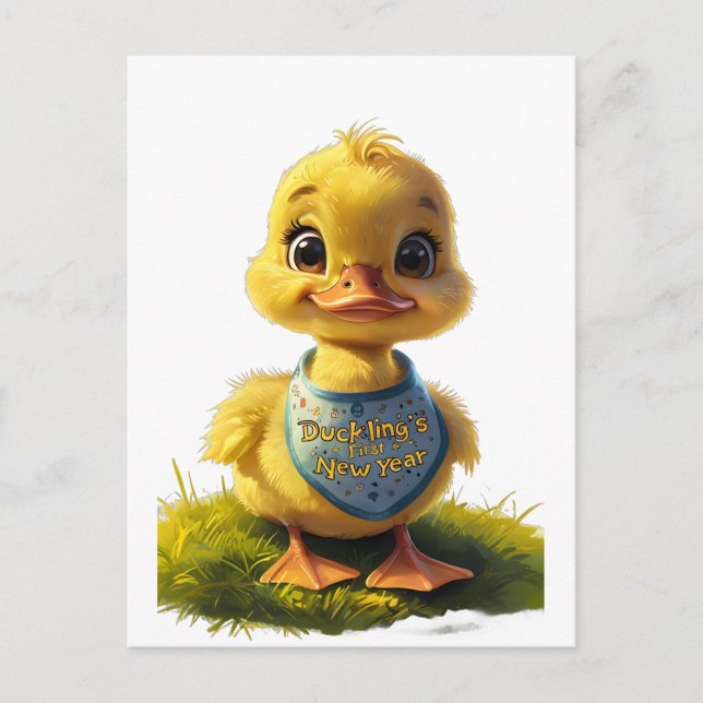Duckling first new year postcard (Front)