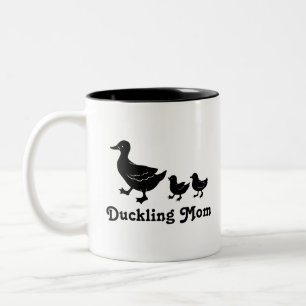 Duckling Mom Two-Tone Coffee Mug