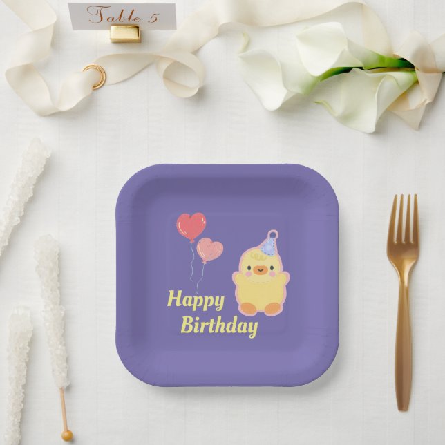 Duckling Paper Plate (Wedding)