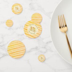 Duckling Twins First Birthday Party Confetti