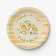 Duckling Twins First Birthday Party