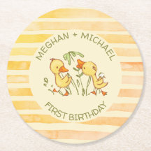 Duckling Twins First Birthday Party