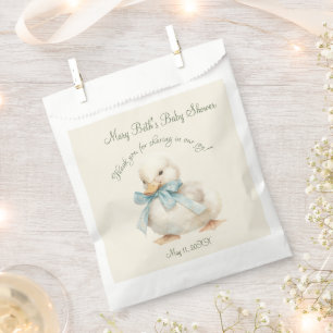 Duckling with Ribbon Baby Shower Favour Bag