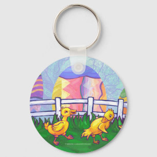 Ducklings Easter Egg Hunt Key Chain