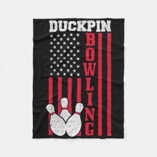 Duckpin Bowling Fleece Blanket