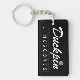 Duckpin Line Scores Keychain