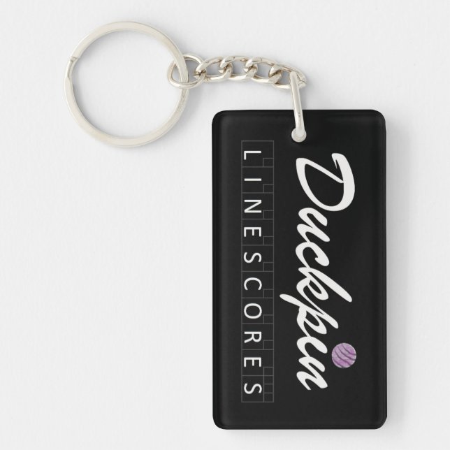 Duckpin Line Scores Keychain (Front)