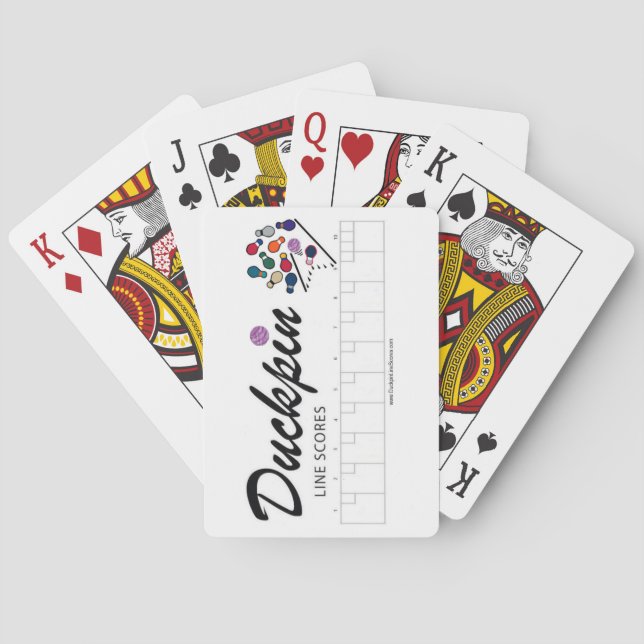 Duckpin Line Scores - Playing Cards (Back)