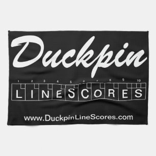 Duckpin Line Scores Towel