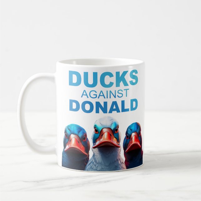 DUCKS AGAINST DONALD mug (Left)