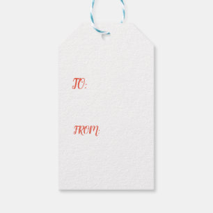 DUCKS AND RED MOON Gift Tag