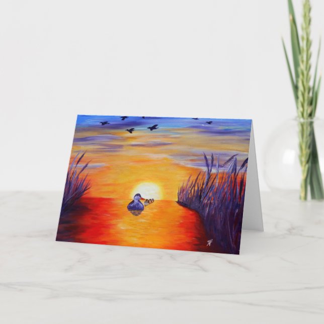 Ducks at the Lake - Greeting Card (Front)