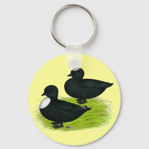 Ducks:  Black Calls Keychain