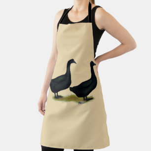 Ducks: Black Cayugas Apron