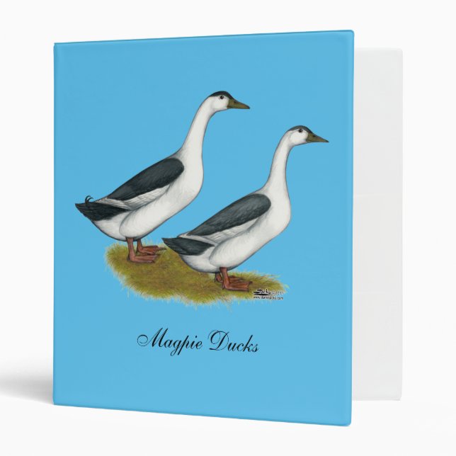 Ducks:  Blue Magpies Binder (Front/Inside)