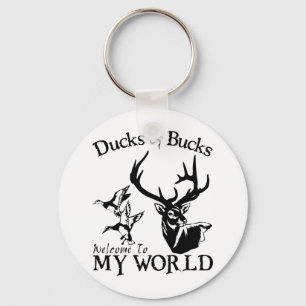 DUCKS & BUCKS KEYCHAIN