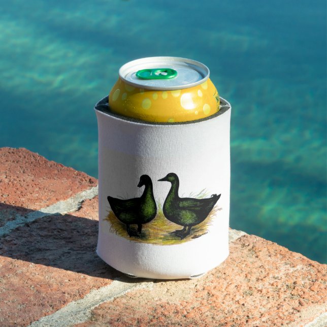 Ducks:  Cayuga Pair Can Cooler (In Situ Pool)