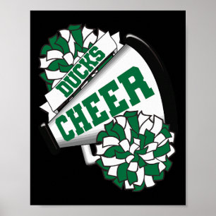 Ducks Cheer Ck To School Cheerleading Spirit G Poster
