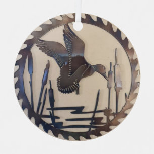 "Ducks Galore" Metal Ornament