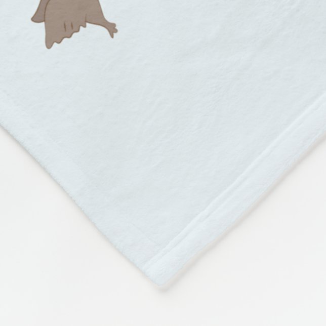 Ducks & Gator Cartoon Pattern Fleece Blanket (Corner)