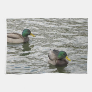 Ducks in a pond kitchen towel