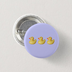 Ducks in a Row 1 Inch Round Button