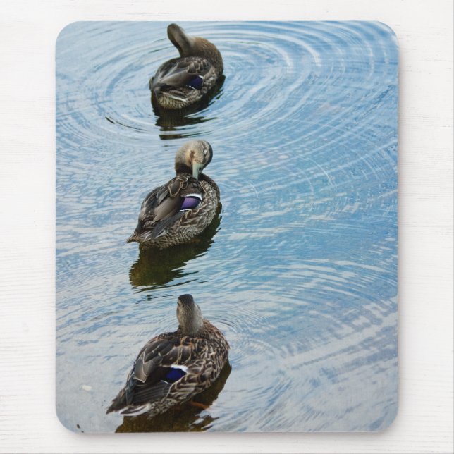 Ducks in a Row Mouse Pad (Front)