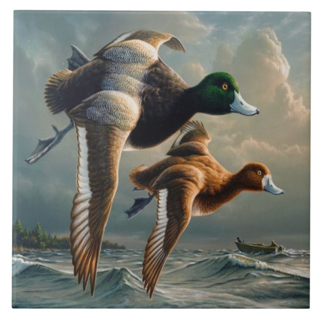 Ducks In Flight Tile (Front)