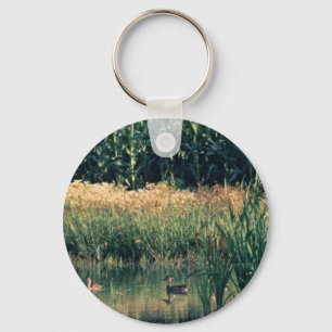 Ducks in Wetland Keychain