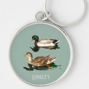 Ducks mallards keychain