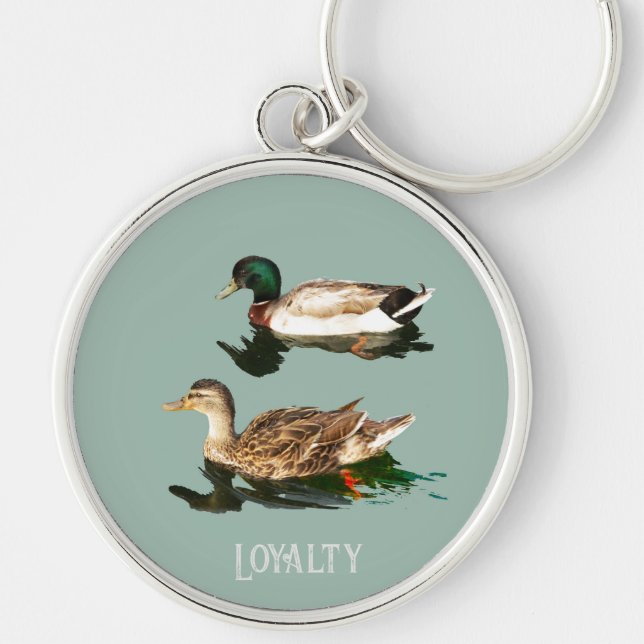 Ducks mallards keychain (Front)