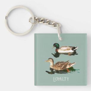 Ducks mallards keychain