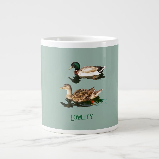 Ducks mallards large coffee mug (Front)