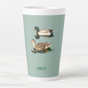 Ducks mallards latte mug