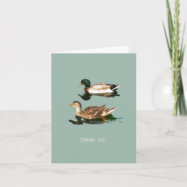 Ducks mallards note card (Front)