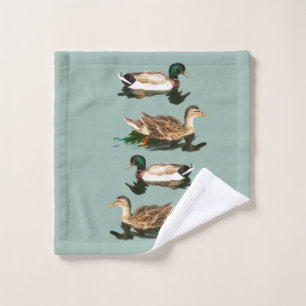 Ducks mallards wash cloth