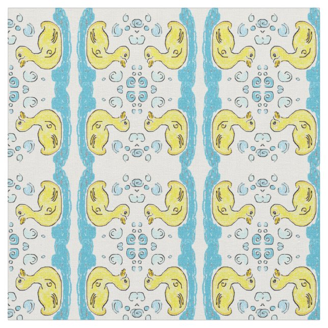 Ducks n Bubbles Fabric (Close Up)