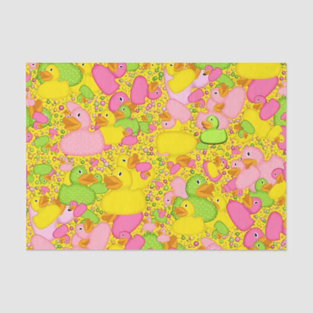 Ducks-n-Dots-Style-2-Yellow-TISSUE WRAP PAPER (Front)
