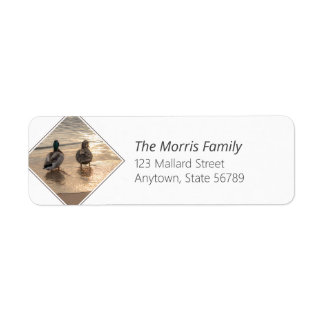 Ducks on a Beach Return Address Label