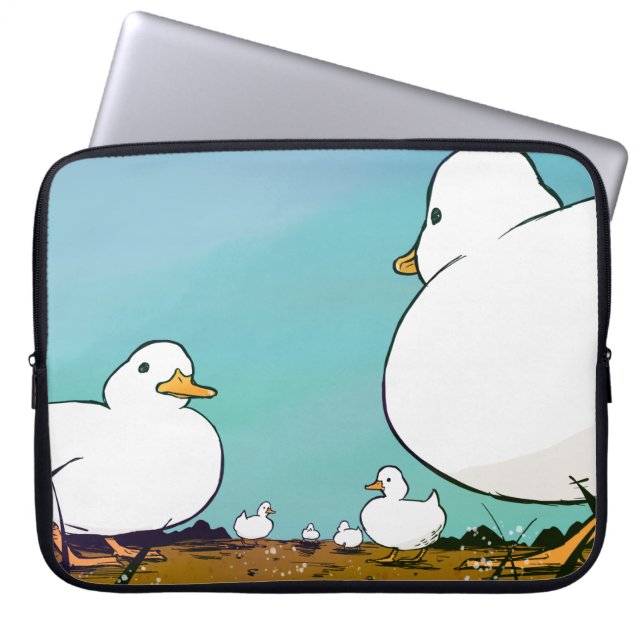 ducks on the moor laptop sleeve (Front)
