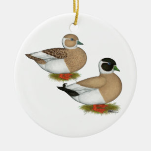 Ducks: Penciled Calls Ceramic Ornament