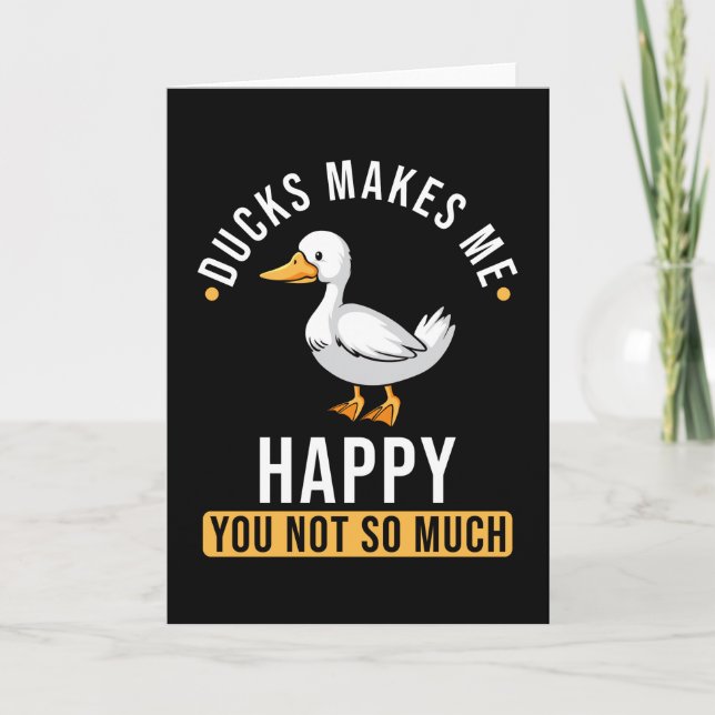 Ducks Saying Funny Card (Front)