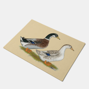 Ducks: Silver Appleyard Doormat