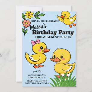 Ducks Theme Invitation